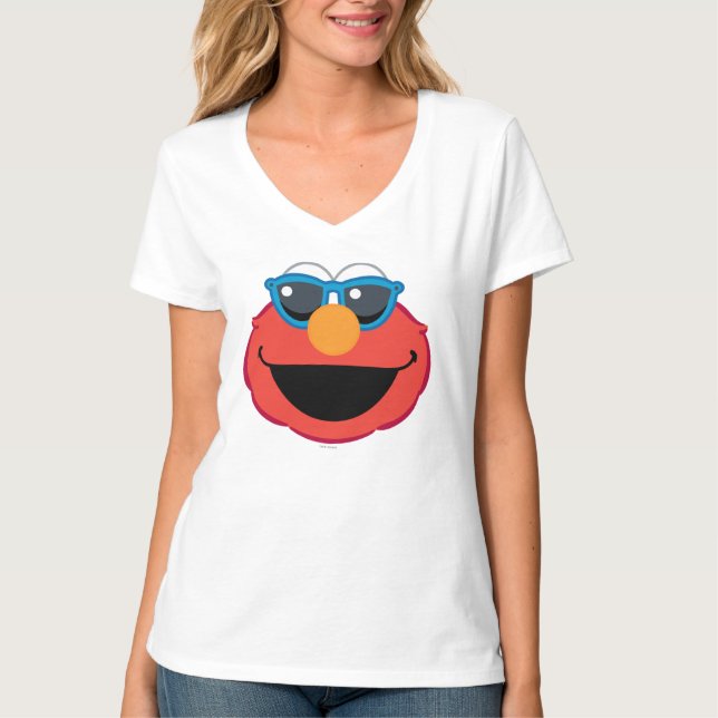 Elmo  Smiling Face with Sunglasses T-Shirt (Front)