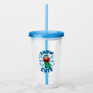 Elmo Snow Cute Acrylic Tumbler