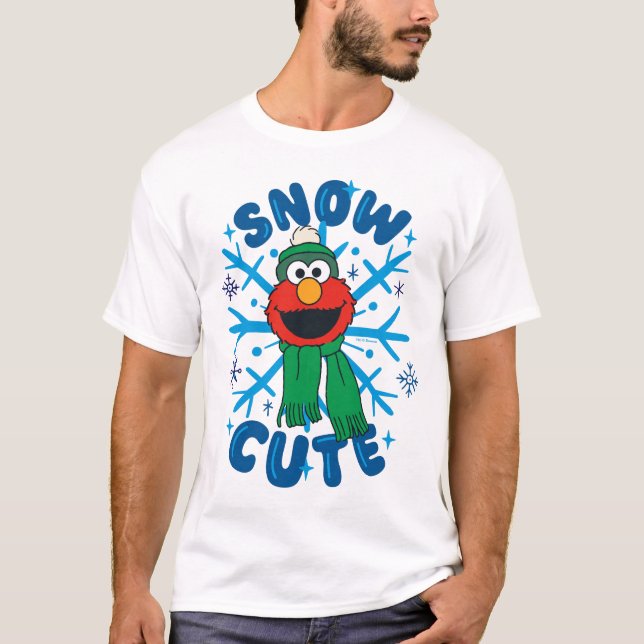 Elmo Snow Cute T-Shirt (Front)