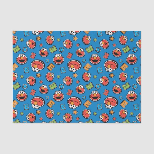 Elmo Sticker Pattern Tissue Paper (Front)