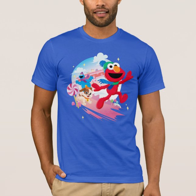 Elmo, Tango & Cookie Monster | Best Christmas Ever T-Shirt (Front)