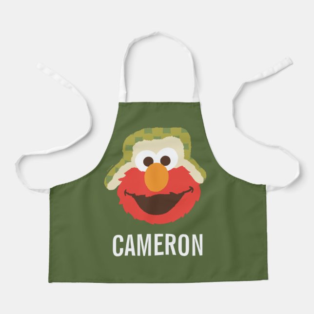 Elmo Woodland Face Apron (Front)