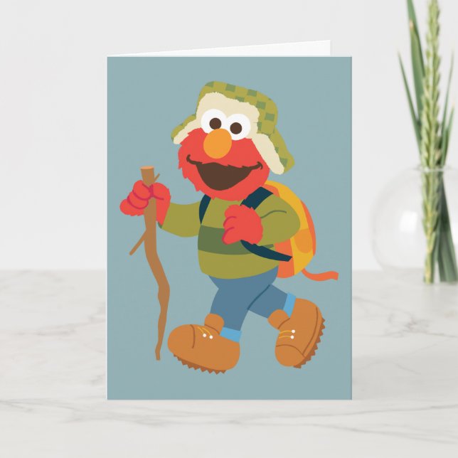 Elmo Woodland Hike Card (Front)