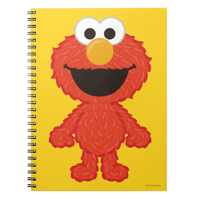 Elmo Wool Style Spiral Notebook (Front)