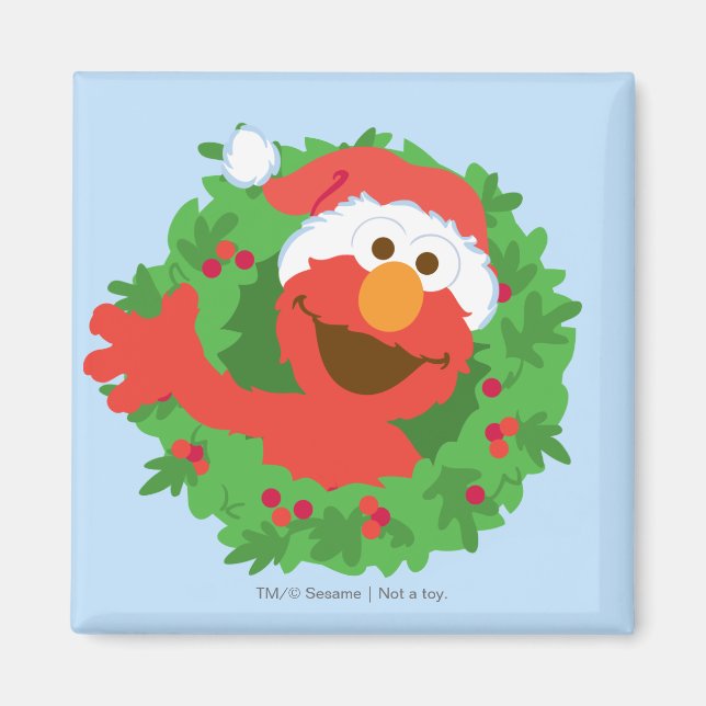 Elmo Wreath Magnet (Front)