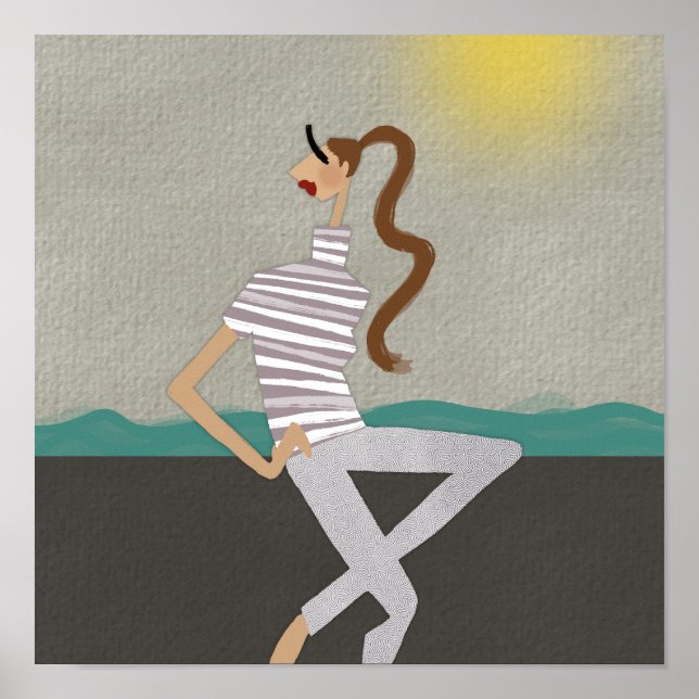 Elodie au Bord de la Mer Fashion Poster (Front)