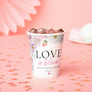 Eloise Pink Floral Love In Bloom Paper Cups