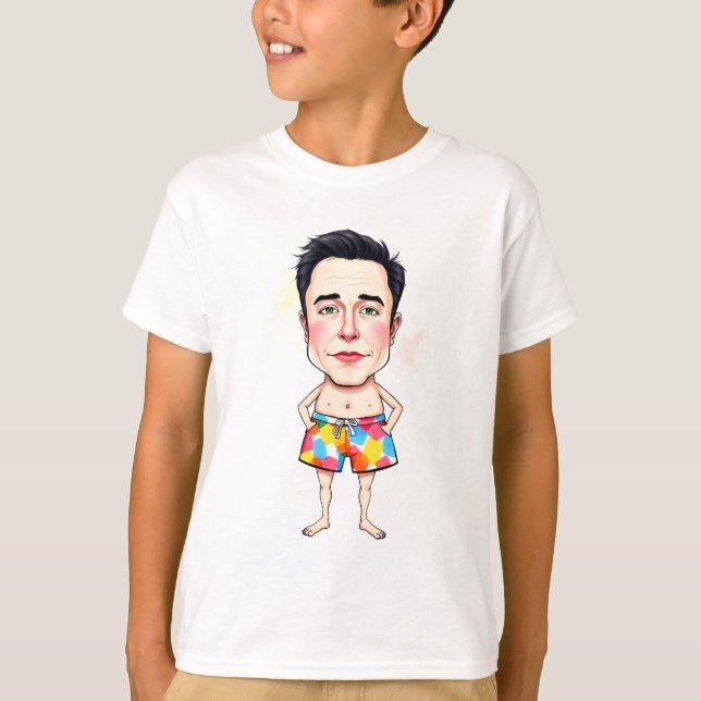 Elon at the beach T-Shirt (Front)