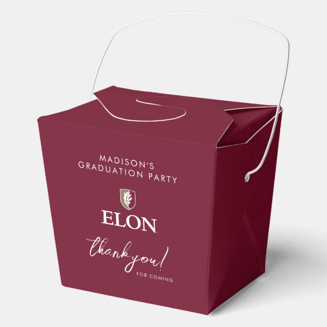 Elon | Graduate 20XX Favour Box (Front)