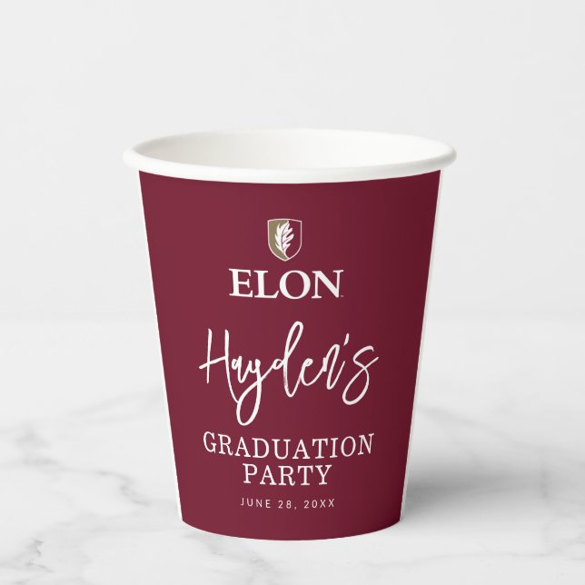 Elon | Graduate 20XX Paper Cups (Front)