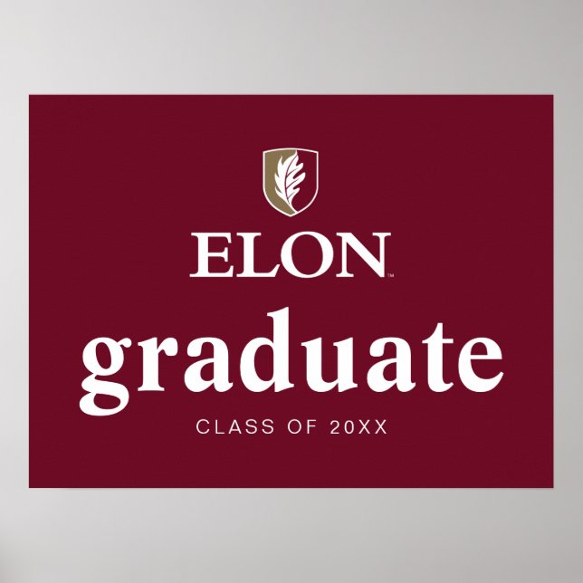 Elon | Graduate 20XX Poster (Front)
