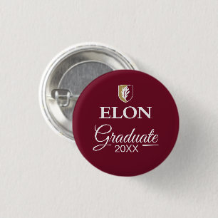 Elon   Graduation 3 Cm Round Badge