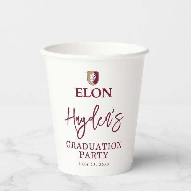 Elon Graduation Paper Cups (Front)
