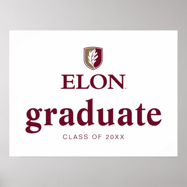 Elon Graduation Poster (Front)