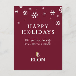 Elon Holiday Postcard
