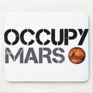 elon musk occupy mars mouse pad