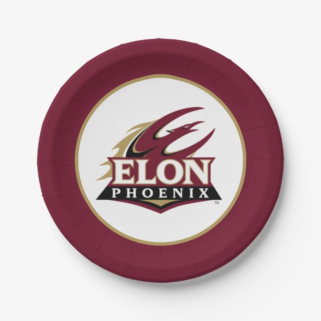 Elon Phoenix Paper Plate (Front)