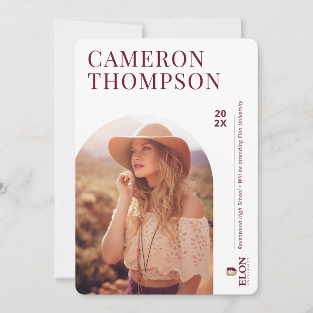 Elon University E Invitation (Front)