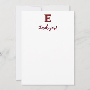 Elon University E Thank You Card