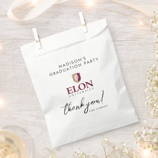 Elon University Graduation Favour Bags (Clipped)