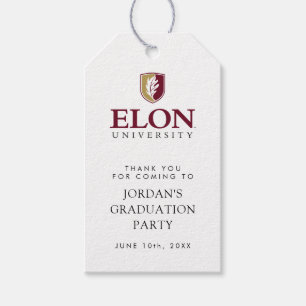 Elon University Graduation Gift Tags