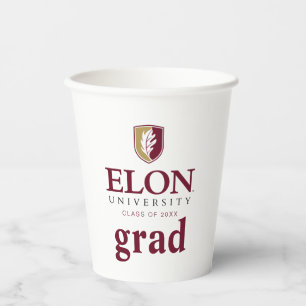 Elon University Graduation Paper Cups