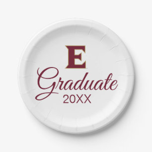 Elon University Graduation Paper Plate