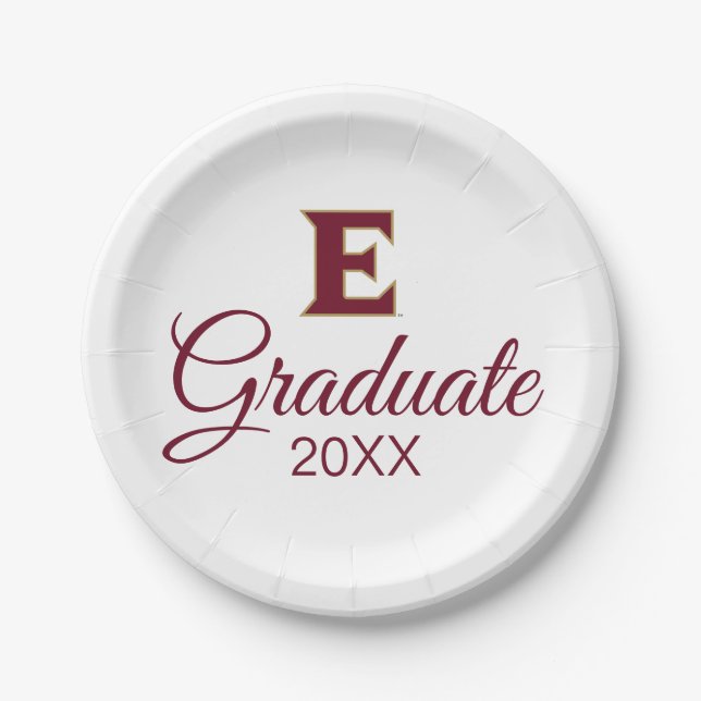 Elon University Graduation Paper Plate (Front)