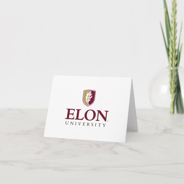 Elon University Graduation Thank You Card (Front)
