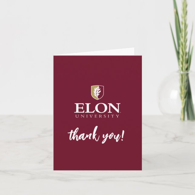 Elon University | Thank You Card (Front)