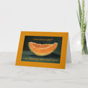 Elopement Announcement: Cantaloupe, Pun, Funny Announcement