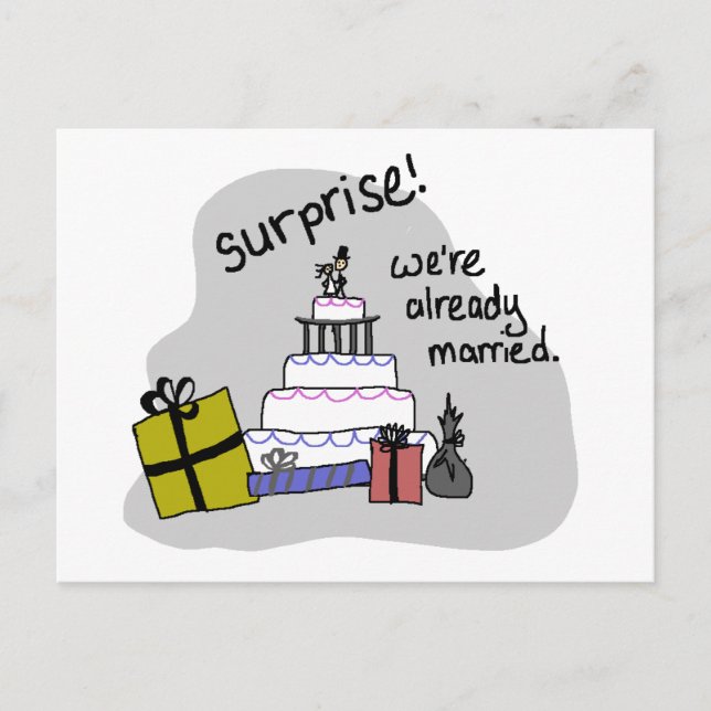 elopement announcement postcard (Front)