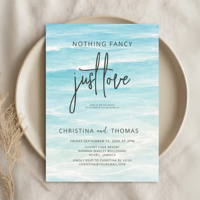 Elopement Beach Wedding Invitation (Creator Uploaded)
