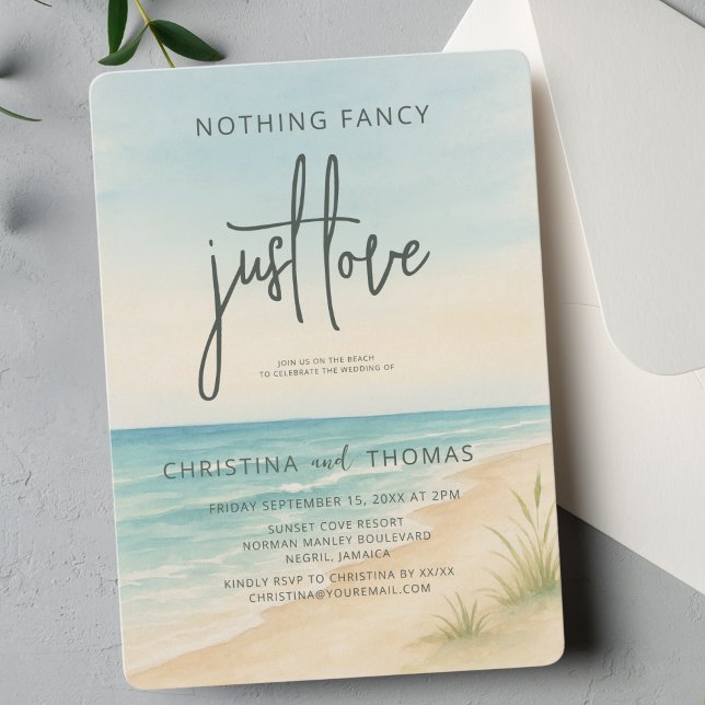 Elopement Beach Wedding Invitation (Creator Uploaded)