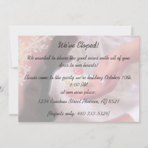 Elopement Party Invitation