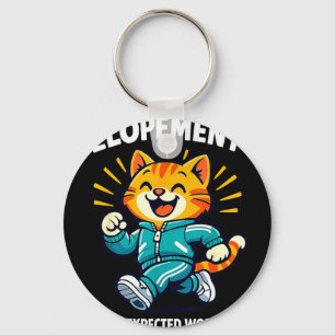Elopement the unexpected workout racoon funny key ring