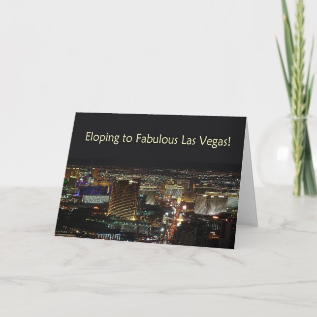 Eloping to Fabulous Las Vegas!  Card (Front)