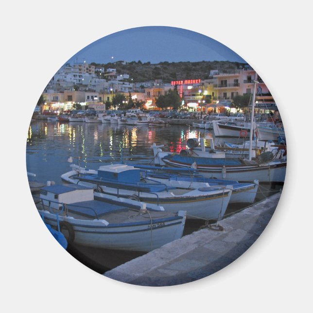 Elounda By Night Magnet (Front)