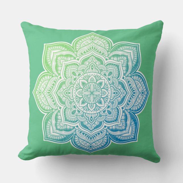 Elowyn Mandala Throw Pillow (Front)