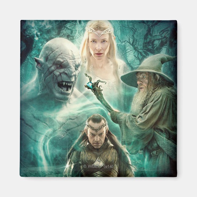 ELROND™, Azog, Galadriel, & Gandalf Graphic Magnet (Front)