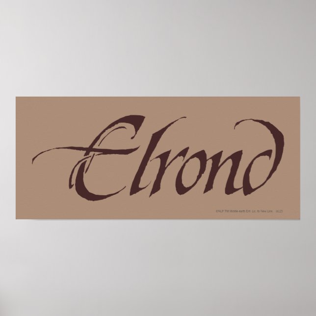 ELROND™ Name Solid Poster (Front)