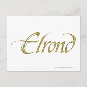 ELROND™ Name Textured Postcard
