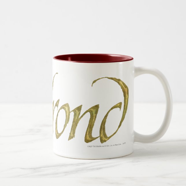 ELROND™ Name Textured Two-Tone Coffee Mug (Right)
