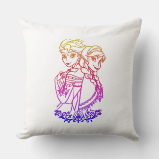 Elsa and Her Horse Fantasy Throw Pillow