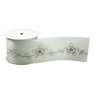 Elsa Beskow Flower Vine Satin Ribbon