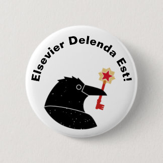 Elsevier protest button