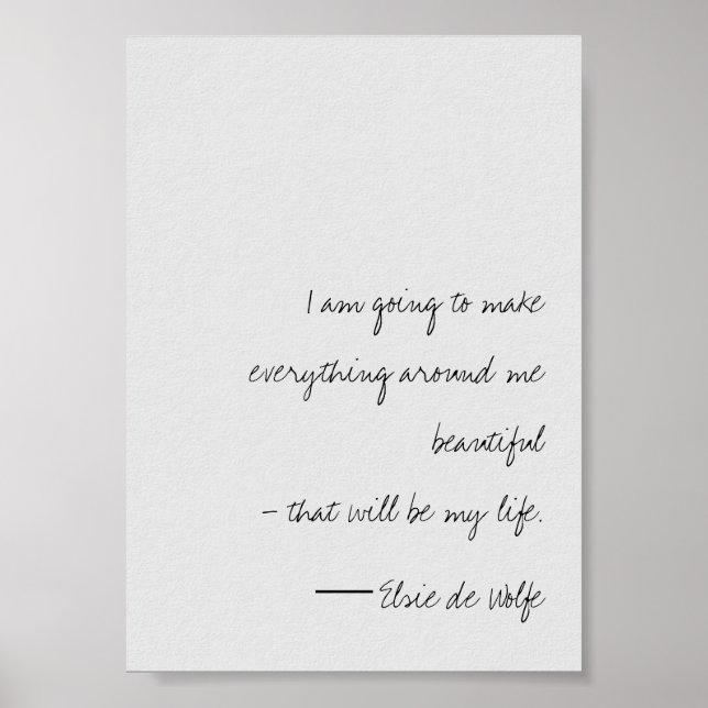 Elsie de Wolfe Poster (Front)