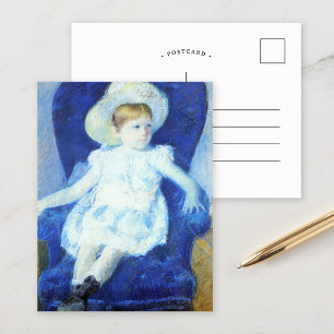 Elsie in a Blue Chair   Mary Cassatt Postcard