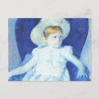 Elsie in A Blue Chair, Mary Cassatt Postcard