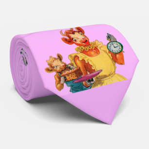 Elsie the Cow and daughter Beulah - It's Cake Time Tie